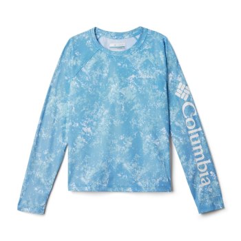 Columbia Sweater Jongens, Solar Chill Printed Long Sleeve Blauw, 63USIKFTE